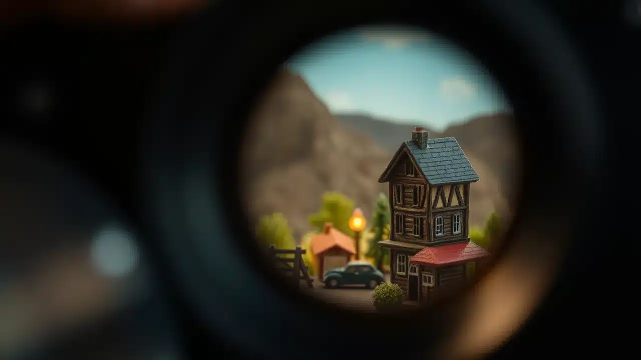Photographing a painted miniature with softbox lighting
